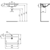 раковина полувстраиваемая ideal standard connect air e028901 64 см