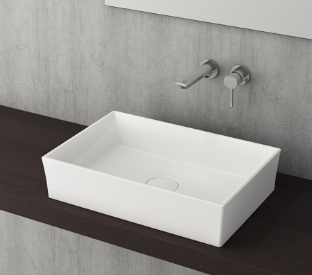 раковина-чаша bocchi vessel 55 1172 белая глянцевая
