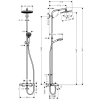 душевая система для ванны hansgrohe crometta s 240 showerpipe 27320000