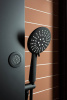 душевая дверь aquanet pleasure ae60-n-150h200u-bt 150 273599 профиль черный матовый, стекло прозрачное