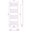 полотенцесушитель водяной 1200x400 темный титан муар сунержа модус 15-0250-1240