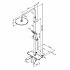 душевая система damixa jupiter 977730300 черная матовая