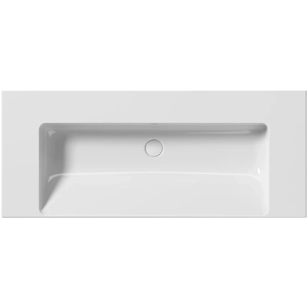 раковина gsi norm 8626111 подвесная, 120x50 см, bianco lucido (белый глянец)