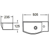 раковина weltwasser aisbach 7950 gl-wt r 50 10000008693 белая глянцевая