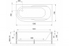 акриловая ванна royal bath azur standart 160x80 rb614202st-r с гидромассажем