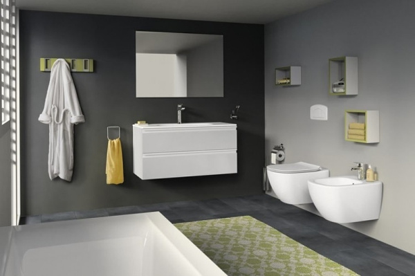 комплект биде с инсталляцией ideal standard tesi d3868v1 белый