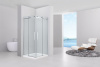 душевой уголок black&white stellar wind s202-9090 90×90 профиль серебристый хром стекло прозрачное