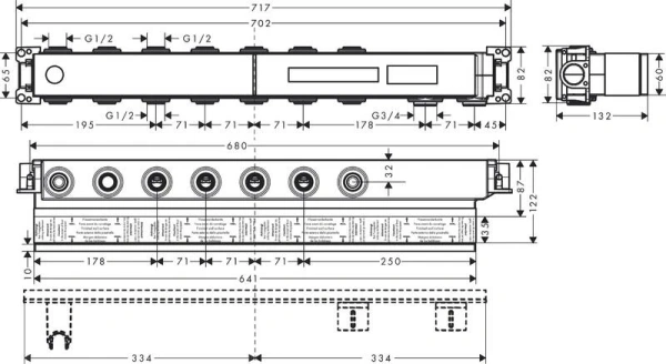 внутренняя часть 3/4" axor edge 18313180