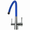 смеситель для кухни lemark comfort lm3075c-blue хром синий