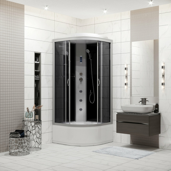 душевая кабина niagara classic 100x100 ng-2509-14f с гидромассажем