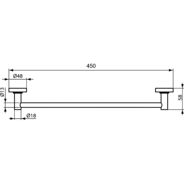 Полотенцедержатель Ideal Standard IOM A9117XG Черный шелк