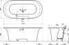 ванна из искусственного камня эстет лион 175x80 фр-00000684