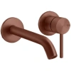 Смеситель Gessi Gessi316 54086#708 для раковины, встраиваемый, внешняя часть, цвет Copper Brushed PVD