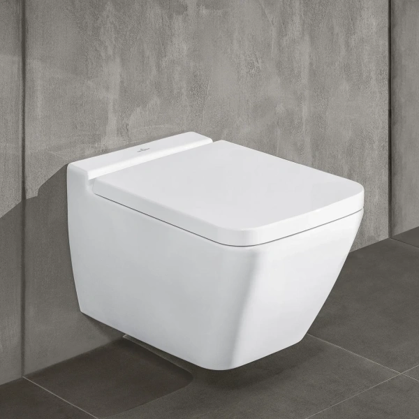 унитаз villeroy&boch finion 4664r0r1 подвесной, безободковый, без сиденья, белый