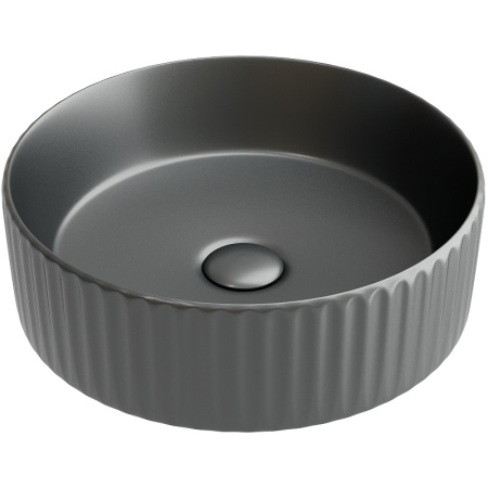 Раковина Ceramicanova Element CN6057MDH накладная, Ø36 см, темный антрацит матовый