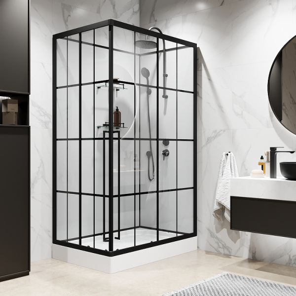 душевая кабина niagara standart 120x80 r st120/80/15qr/kl/bkt без гидромассажа