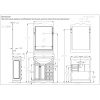 Зеркало 71,5х103,5 см белый матовый Opadiris Клио