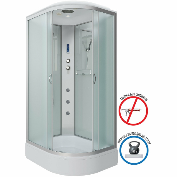 душевая кабина niagara classic 90х80 l ng-33984-14lf с гидромассажем