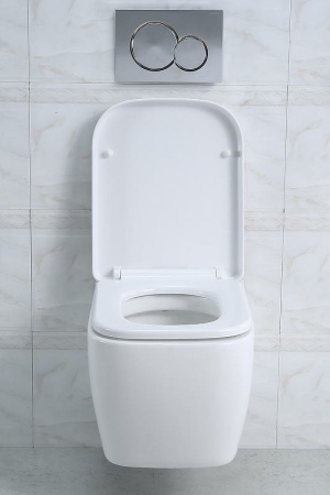 унитаз подвесной безободковый belbagno veneto bb132chr/bb132sc, с сиденьем микролифт, цвет белый.