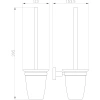 ёршик wonzon & woghand easy ww-8129 настенный, хром