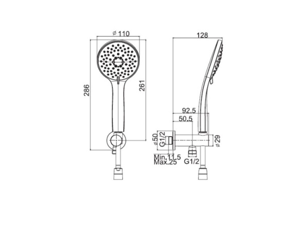 душевой гарнитур fima carlo frattini shower set f2287/9cr