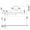 накладная раковина в ванную 60 см duravit vero 0455600000 alpin