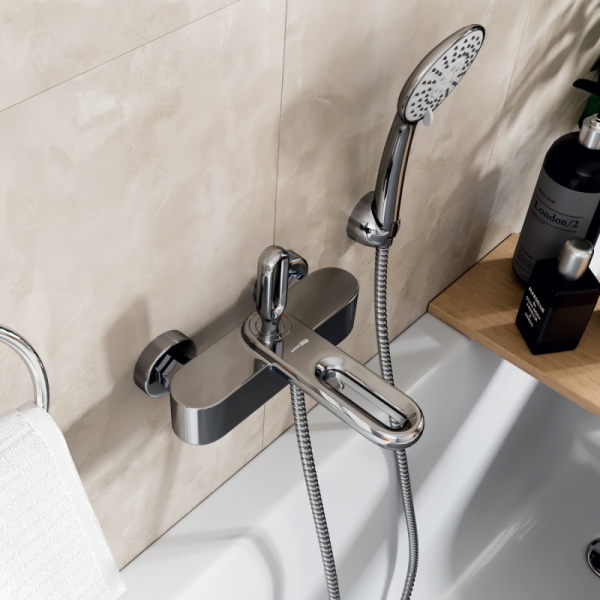 смеситель для ванны с душем wasserkraft kammel 1801 цвет хром