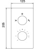 смеситель для душа rgw shower panels sp-42-01 21140542-11 с термостатом хром