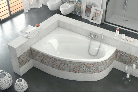 акриловая ванна excellent kameleon 170х110 l waex.kml17wh