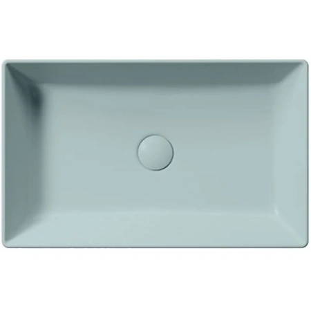 раковина gsi kube x 945315 накладная, 60x37 см, ghiaccio opaco (голубой матовый)