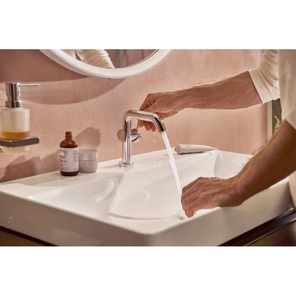 смеситель hansgrohe tecturis s 73320000 для раковины, с донным клапаном, хром