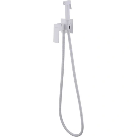 гигиенический душ abber daheim af8226w со смесителем, белый матовый