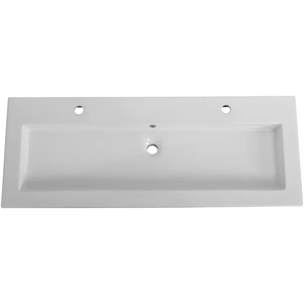 раковина cezares czr-8070-120-1-2 121x46 см, накладная, белый