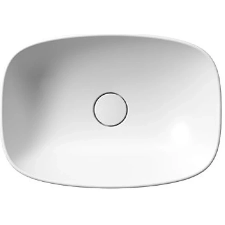 раковина gsi nubes 978409 накладная, 50x35 см, bianco opaco (белый матовый)