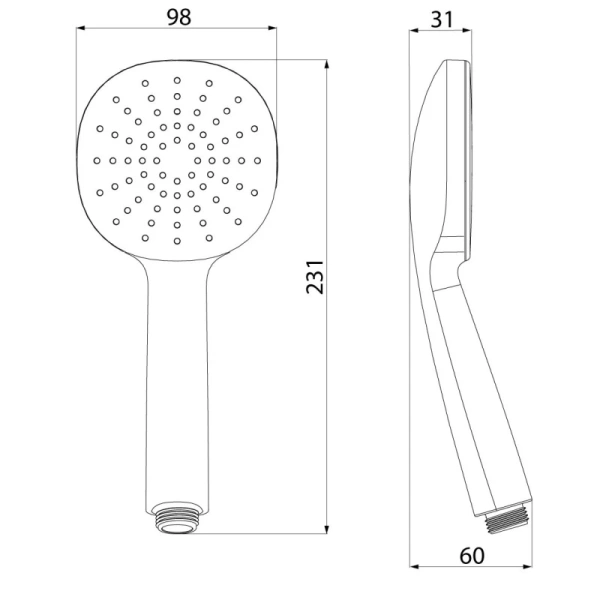 душевая лейка iddis optima home oph1fb9i18 черный матовый