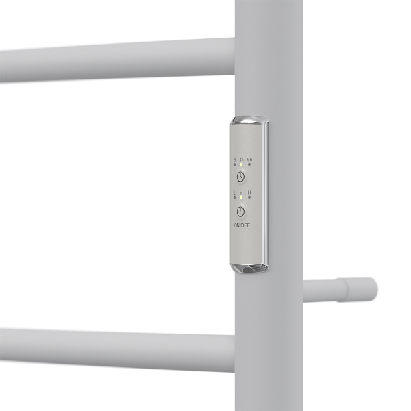 полотенцесушитель point афина п5 pn04858pw электрический, с полкой, диммер справа, 50x80 см, белый