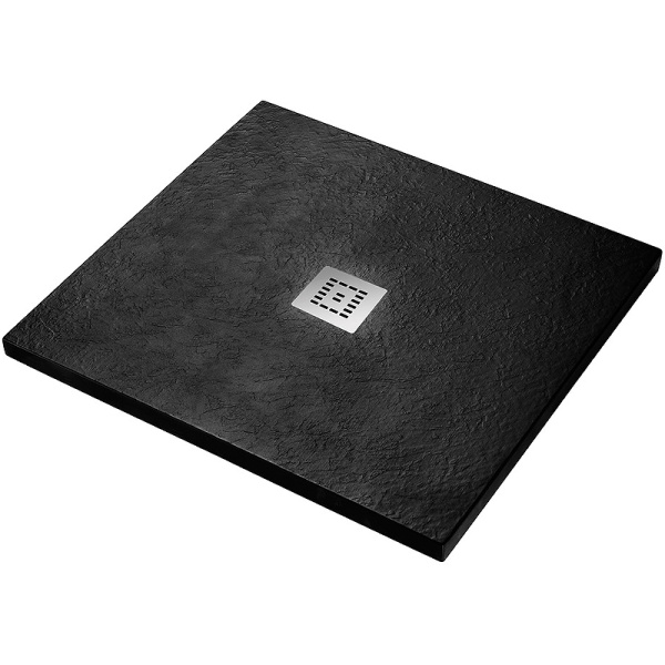 душевой поддон из искусственного камня belbagno uno 90x90 tray-mr-uno-a-90-35-nero черный
