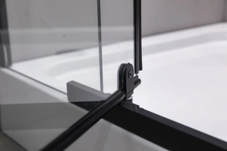душевой уголок esbano esr-7180b 120x80 esugr7180b профиль черный матовый стекло прозрачное