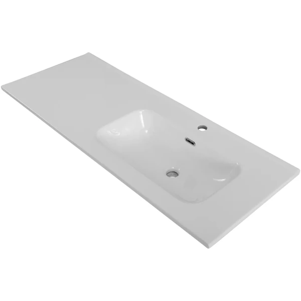 раковина belbagno bb1200etl-r 121 см, полувстраиваемая, цвет белая