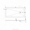 душевой поддон из искусственного камня rgw stt st-0109w 90×100×2,5 белый