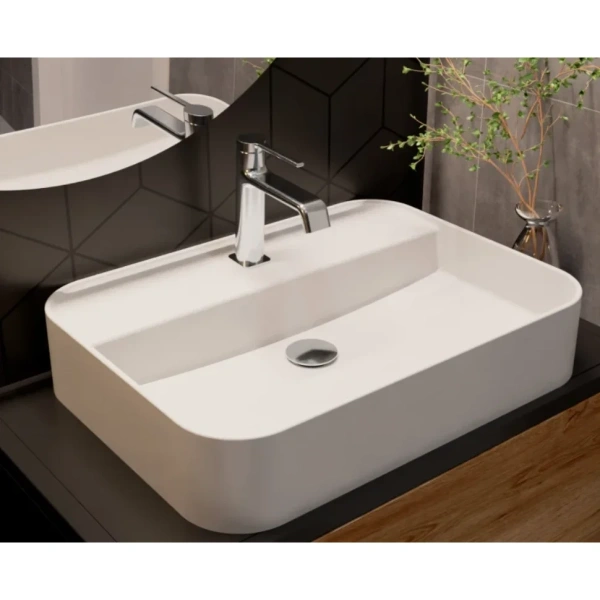 смеситель для раковины aquame asti aqm6410cr без донного клапана, хром