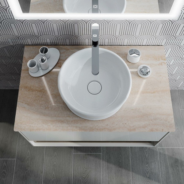 раковина-чаша kerama marazzi circo 36 ci.wb.36 белая глянцевая