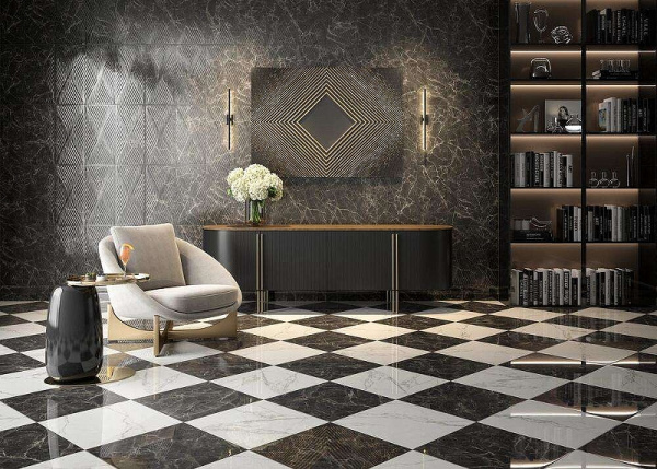 Керамогранит Kerama Marazzi Коррер чёрный лаппатированный обрезной SG459322R 50,2х50,2 см