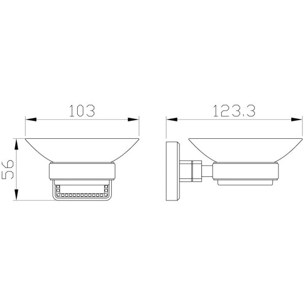 Мыльница Wonzon & Woghand Roma WW-7222 настенная, бронза