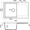 мойка кухонная omoikiri daisen 78t-bl чёрная