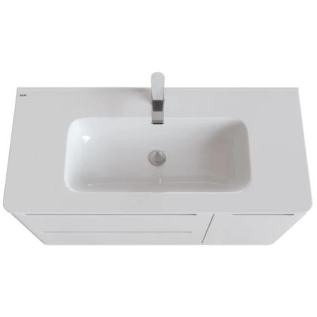 тумба с раковиной iddis edifice 100 подвесная белая edi10w1i95k