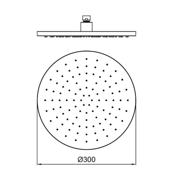 верхний душ almar round круглый, 30см, латунь, цвет: high brass brushed pvd