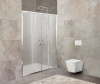 дверь для душевой кабины belbagno unique 200 unique-bf-2-170/200-p-cr профиль хром, стекло рифленое