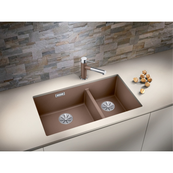 мойка кухонная blanco subline 430/270-u 523158 серый беж