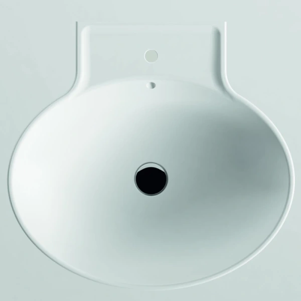 раковина накладная bien harmony hrlg06101fd1w3000 61х55 см, накладная, белая